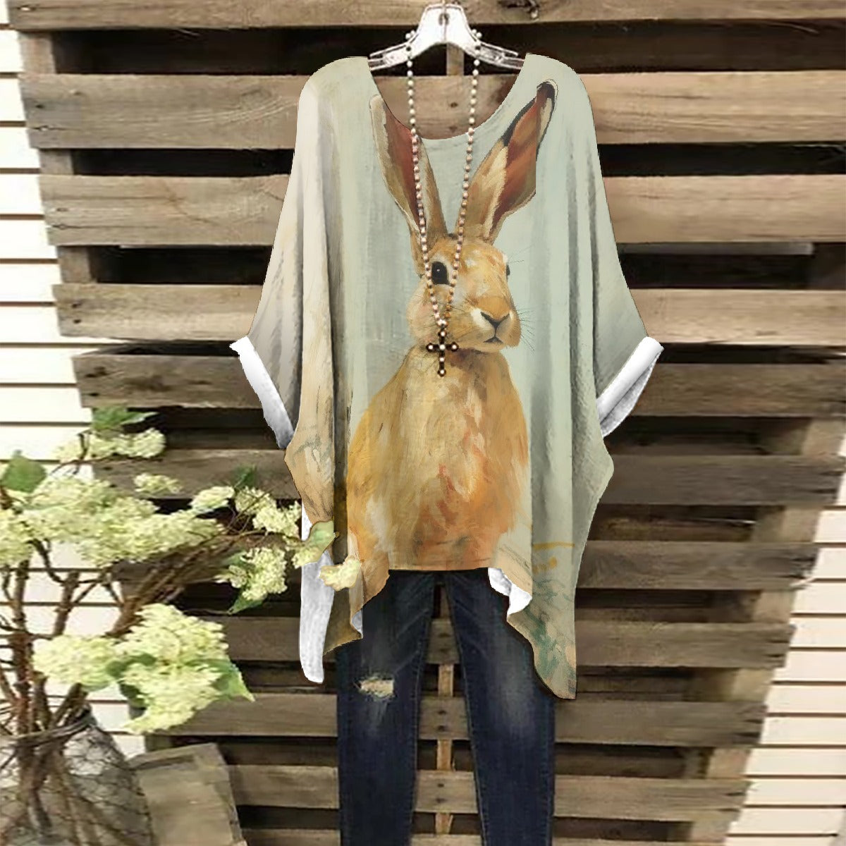 All-Over Print Women's Bat Sleeve Shirt