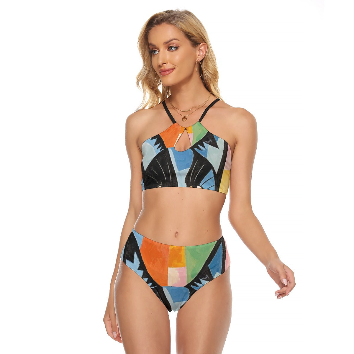 All-Over Print Women's Cami Keyhole One-piece Swimsuit