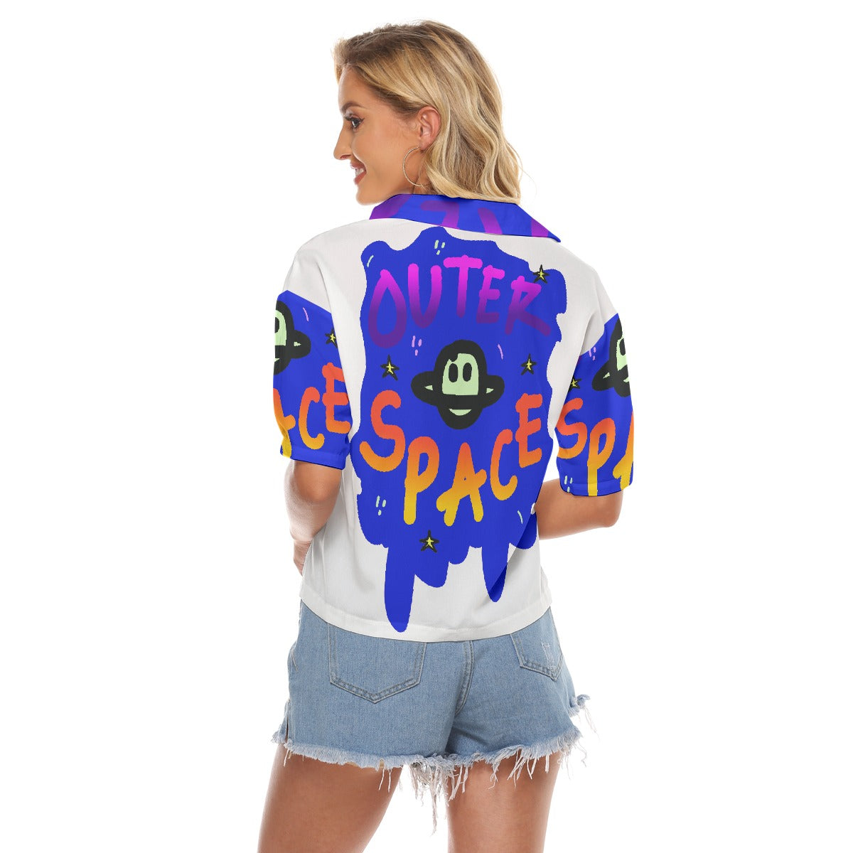 All-Over Print Women's V-neck Shirts