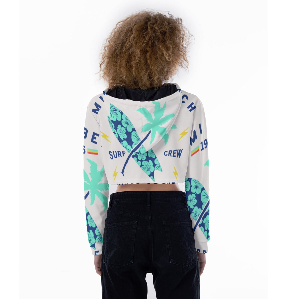 All-Over Print Women's Crop Top Hoodie