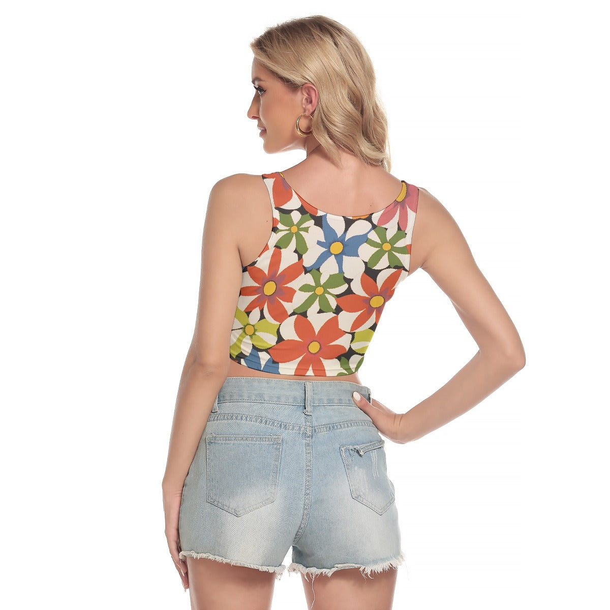 All-Over Print Women's Sport Crop Tank Top