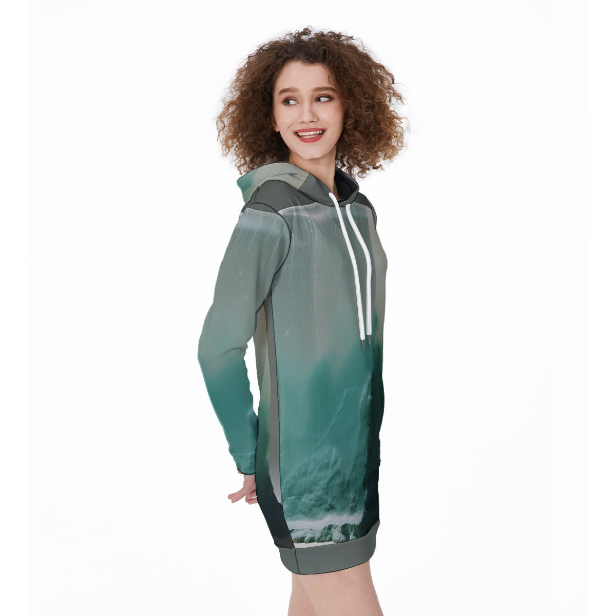 All-Over Print Women's Long Hoodie