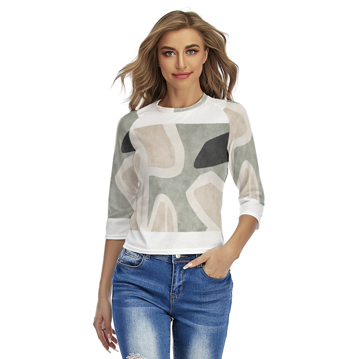 All-Over Print Women's Raglan Sleeves T-shirts