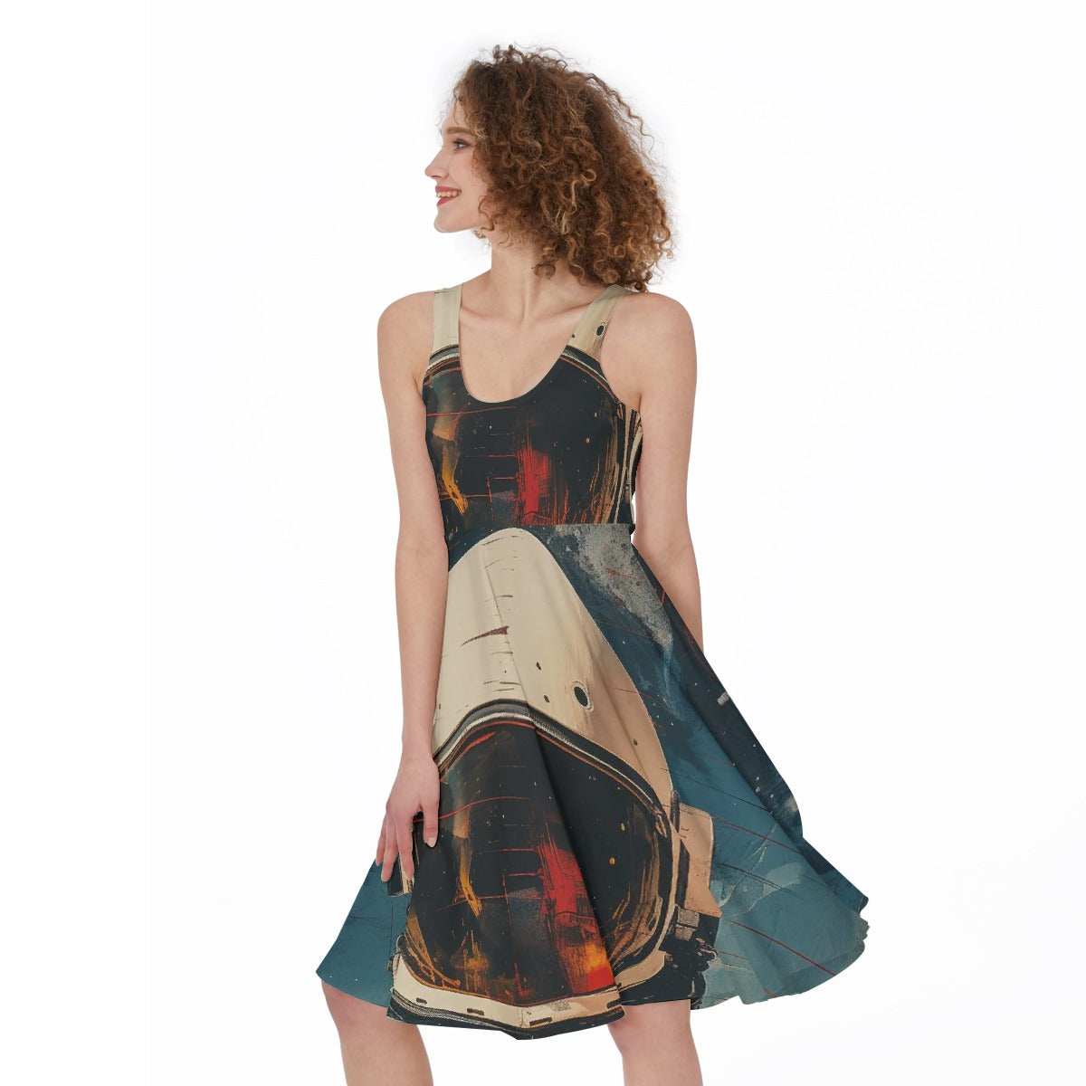 All-Over Print Women's Sleeveless Dress