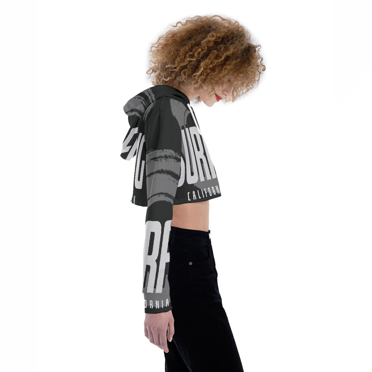 All-Over Print Women's Crop Top Hoodie