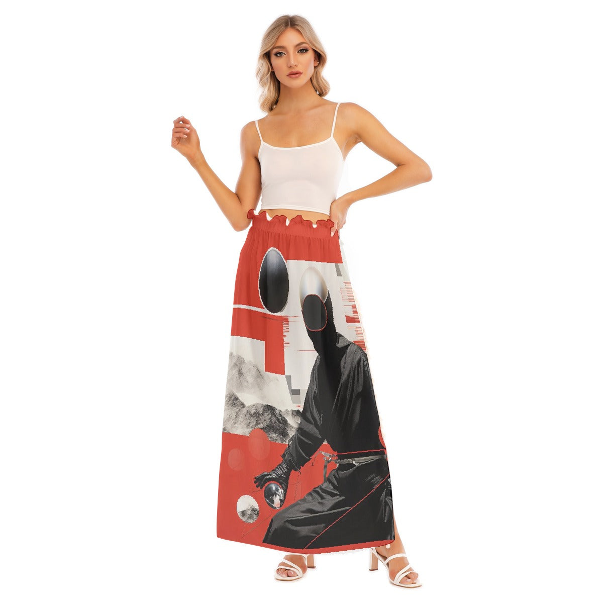 All-Over Print Women's Side Split Skirt