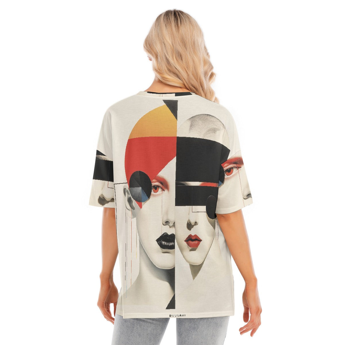 All-Over Print Women's Short Sleeves T-shirt With Hem Split