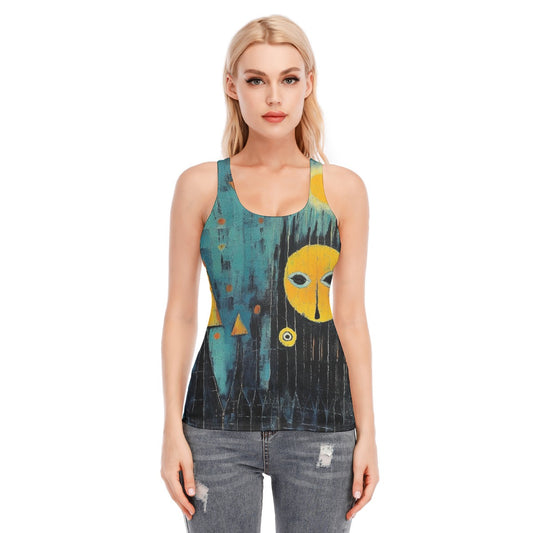 All-Over Print Women's Racer Vest | 190GSM Cotton