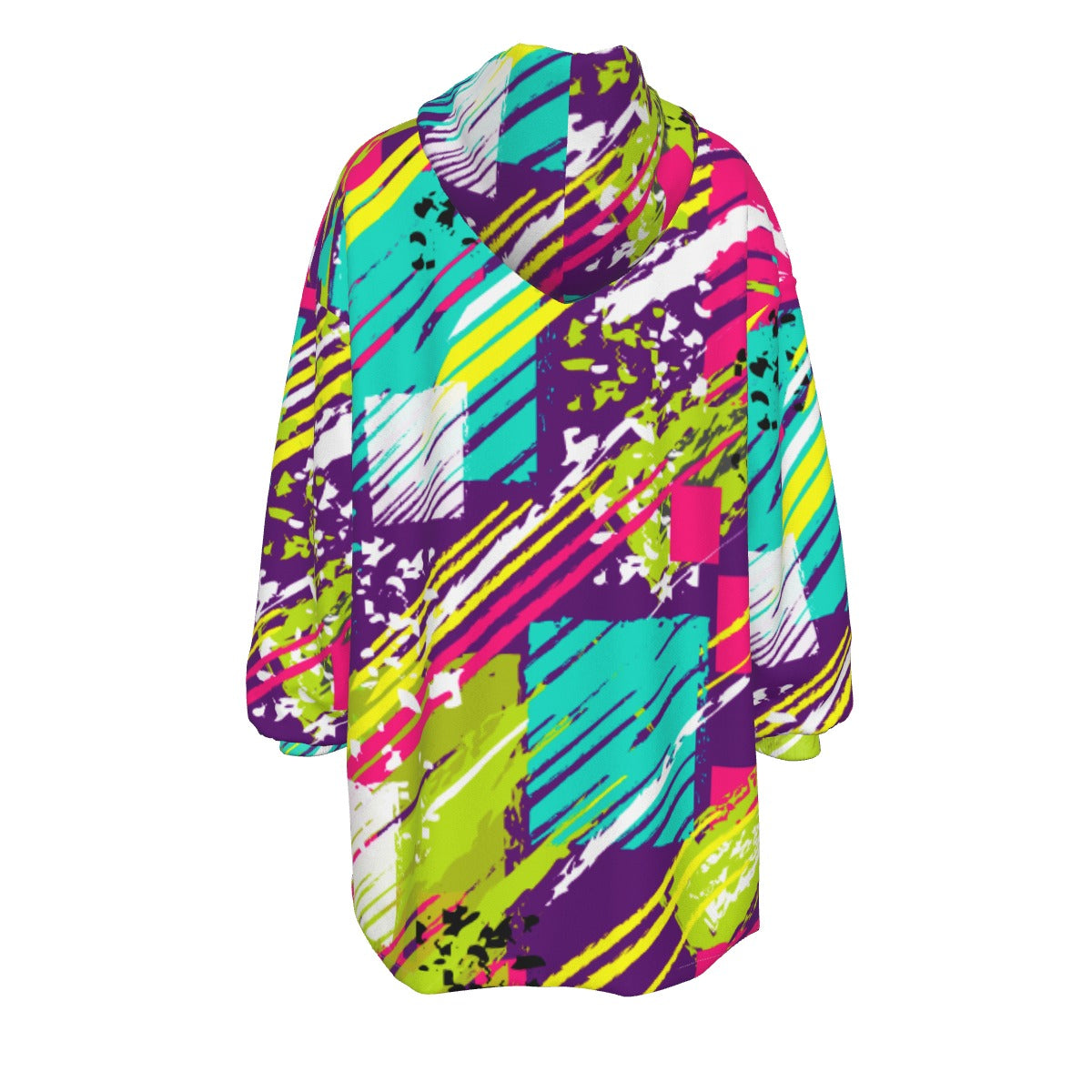 All-Over Print Women's Sherpa Fleece Hoodie Blanket