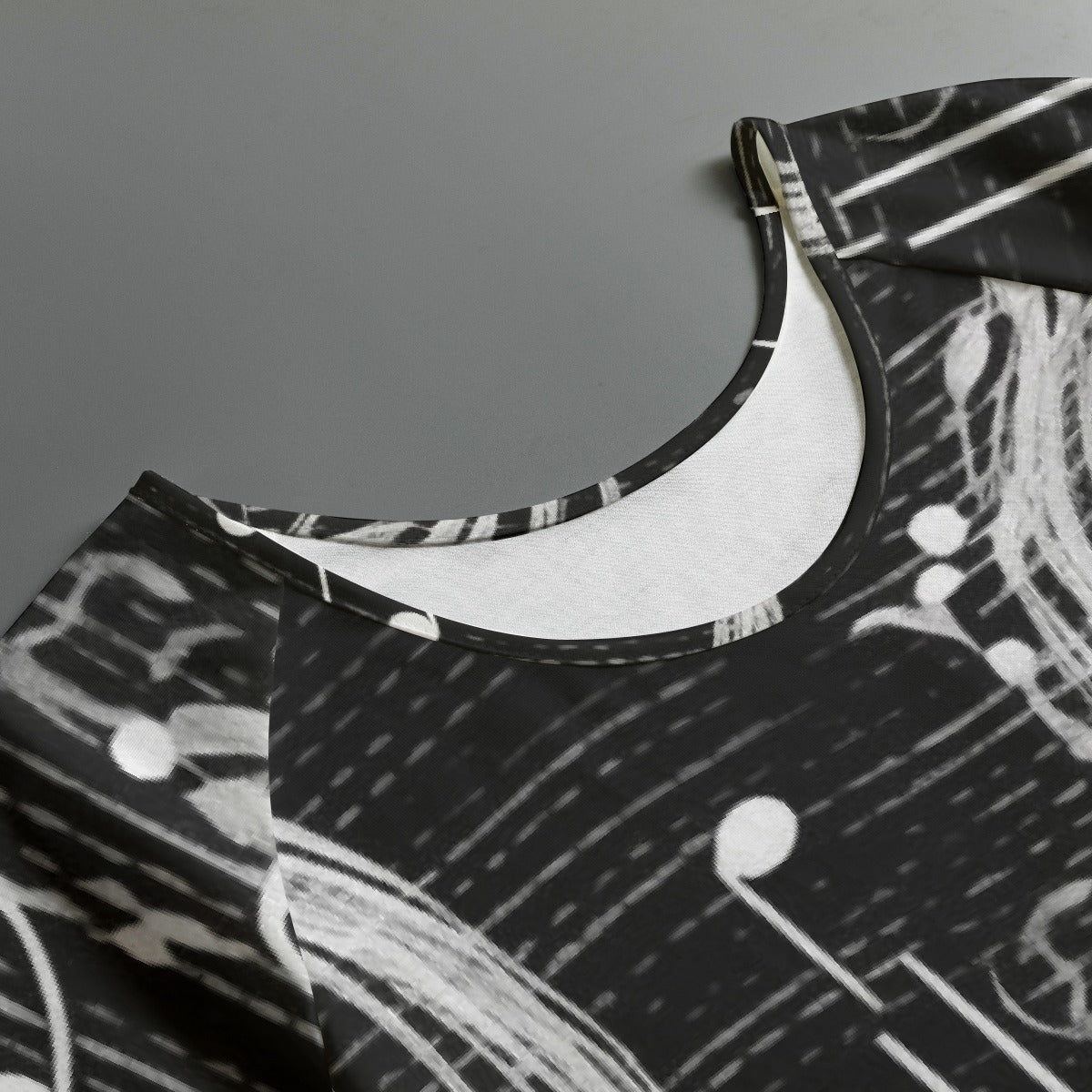 All-Over Print Women's Round Neck T-shirt With Raglan Sleeve