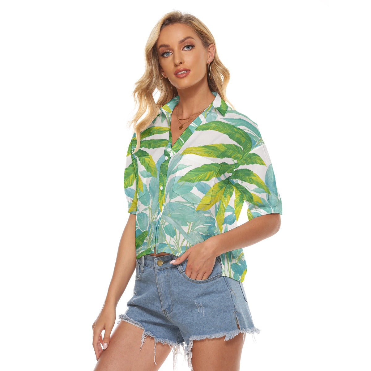 All-Over Print Women's V-neck Shirts