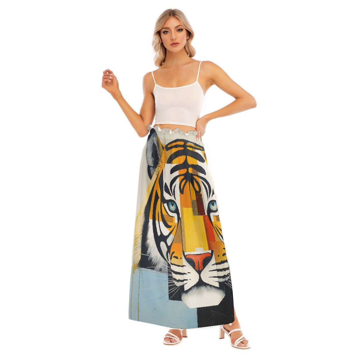 All-Over Print Women's Side Split Skirt