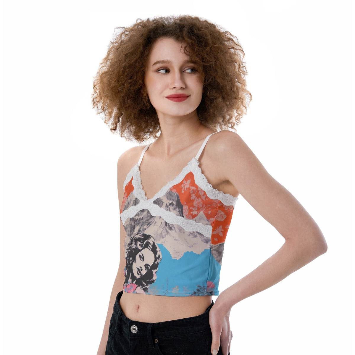 All-Over Print Women's Lace Camisole