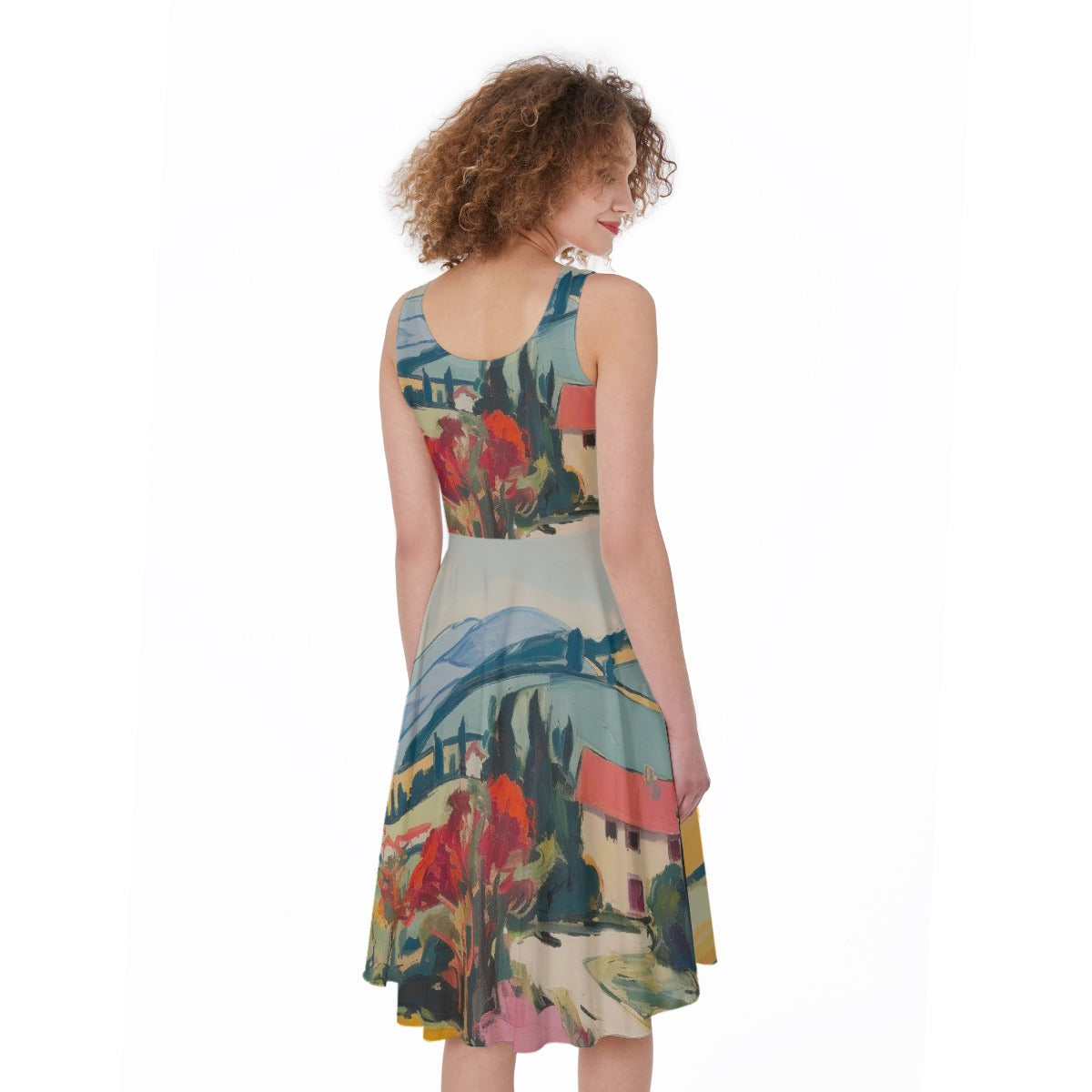 All-Over Print Women's Sleeveless Dress