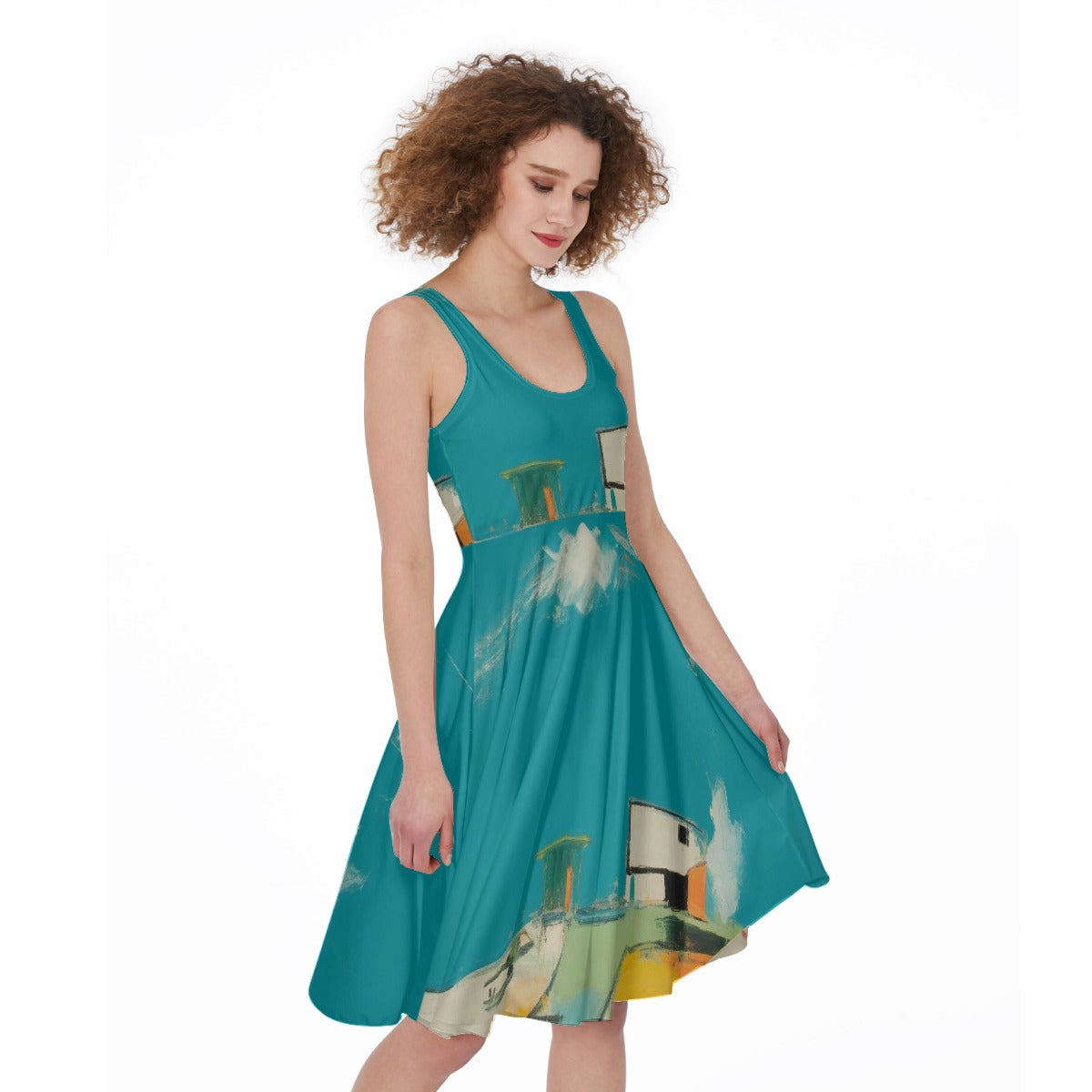 All-Over Print Women's Sleeveless Dress
