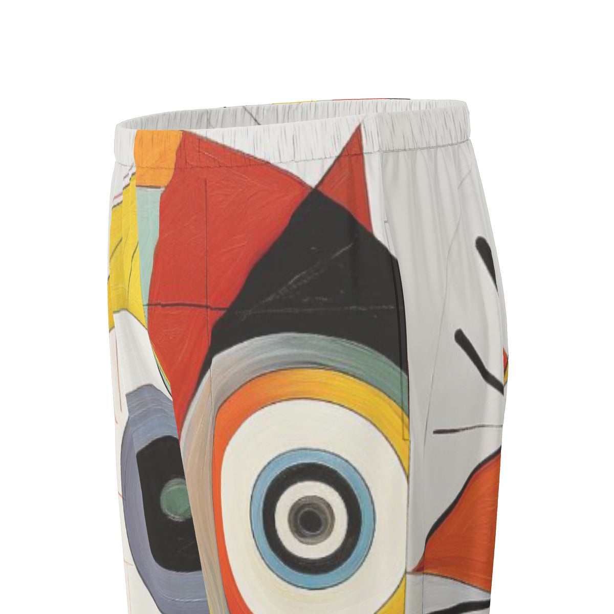 All-Over Print Women's Long Sleeve Pajama Set With Black Contrast Piping