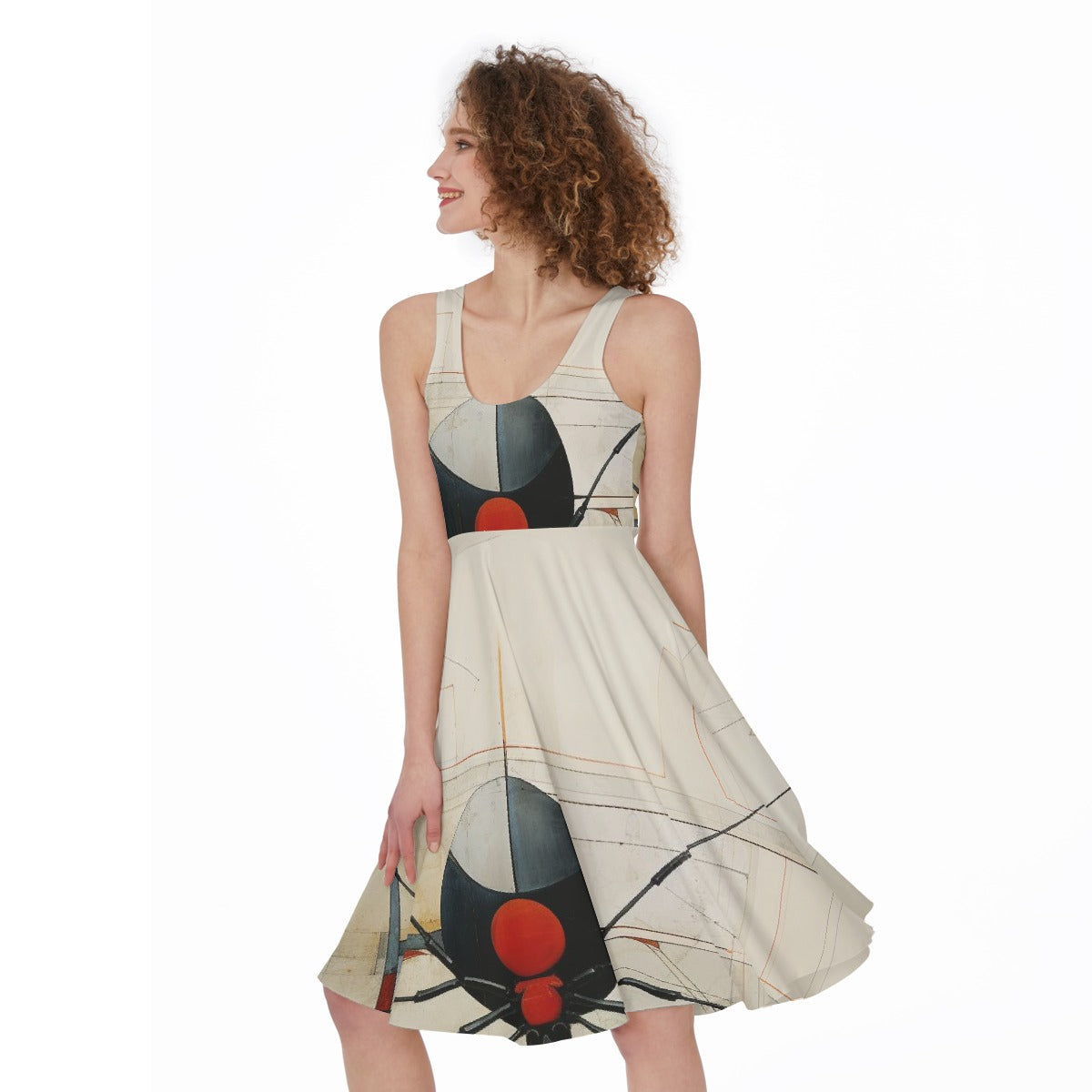 All-Over Print Women's Sleeveless Dress