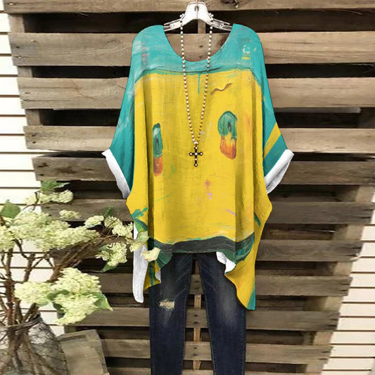 All-Over Print Women's Bat Sleeve Shirt