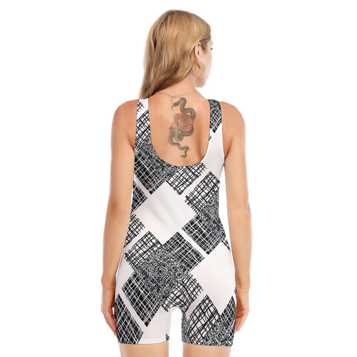 All-Over Print Women's Sleeveless One-piece Swimsuit