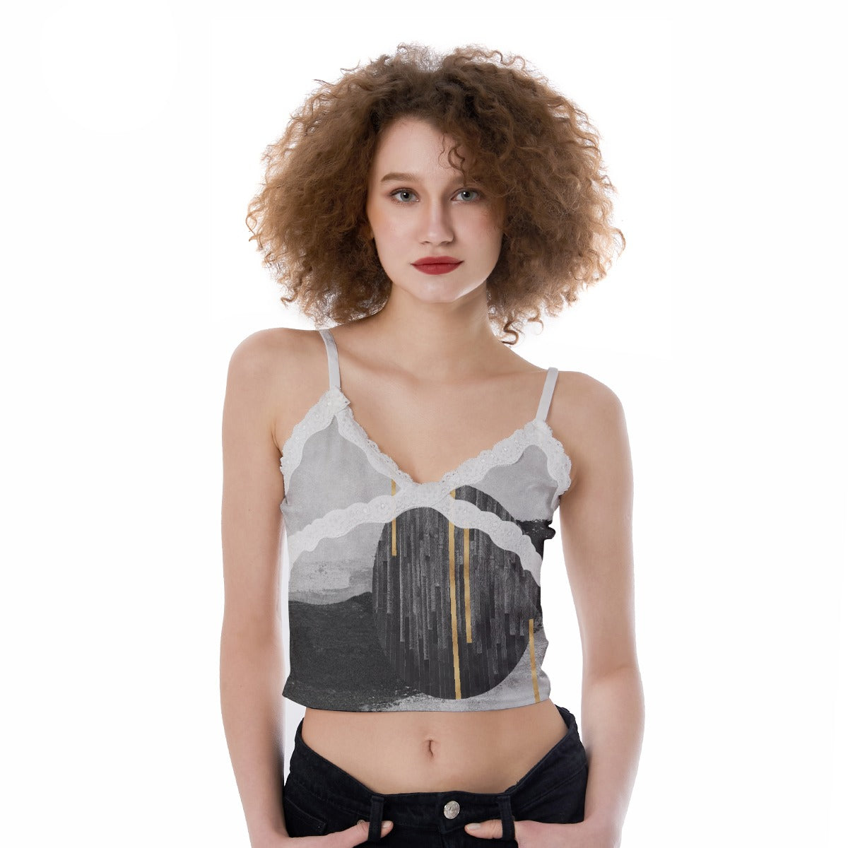 All-Over Print Women's Lace Camisole