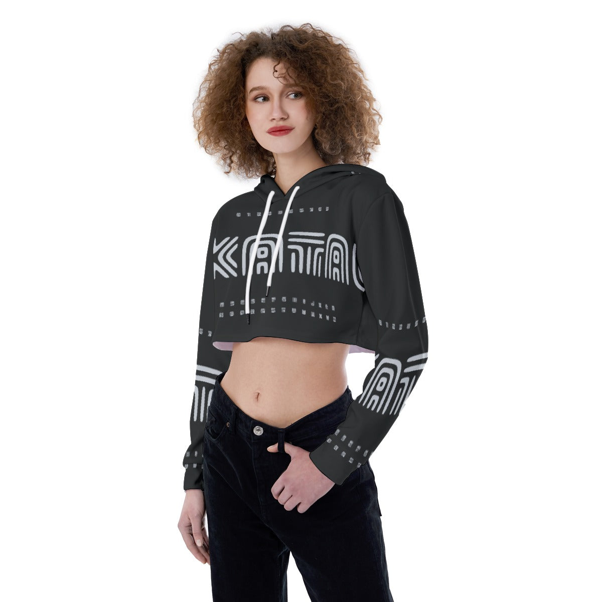 All-Over Print Women's Crop Top Hoodie