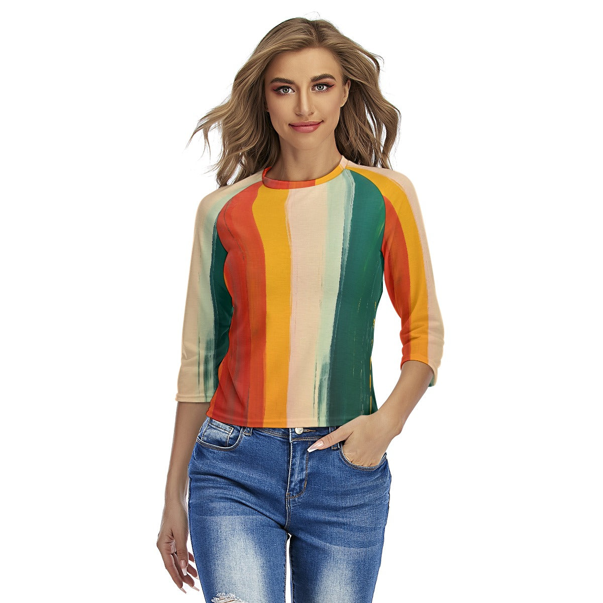 All-Over Print Women's Raglan Sleeves T-shirts