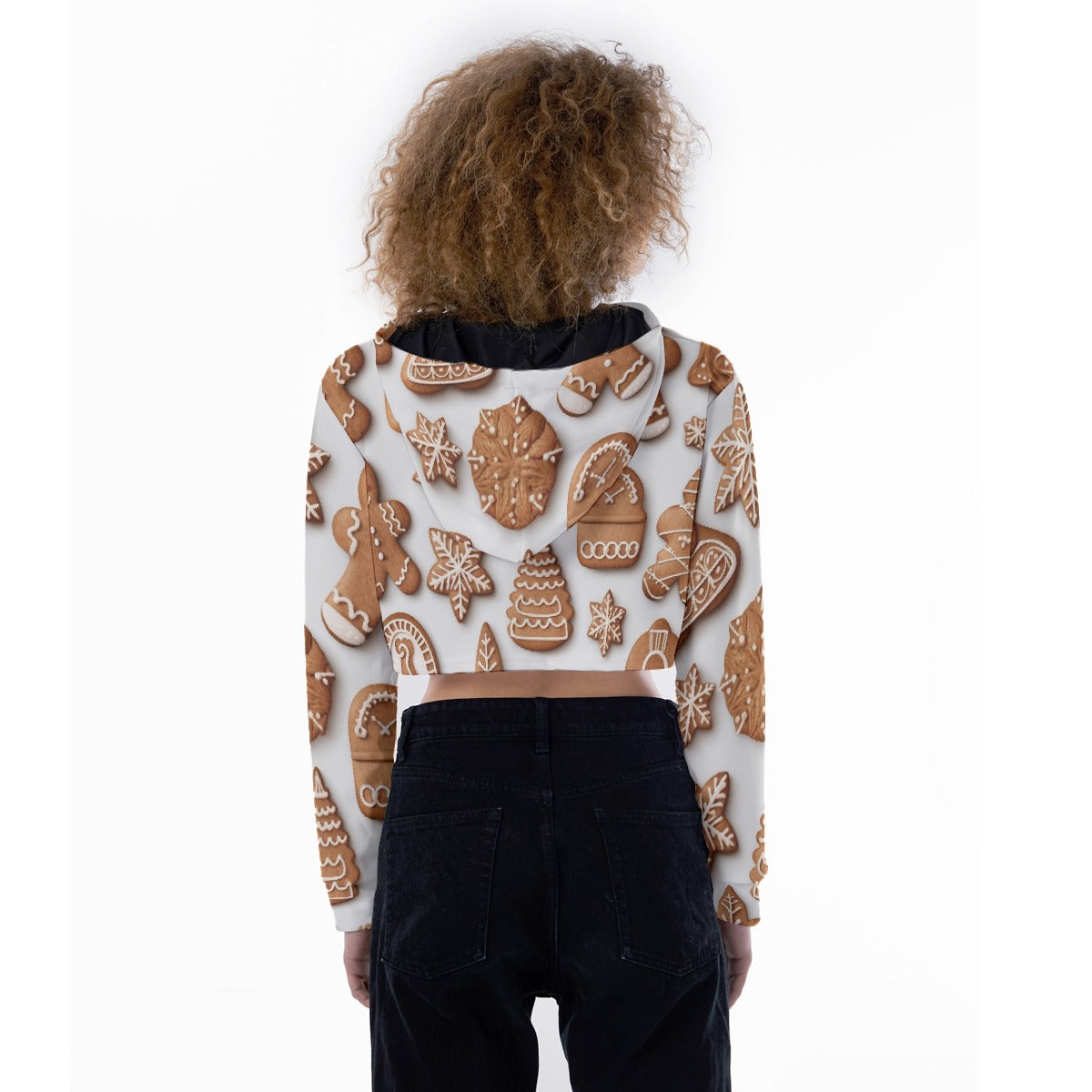 All-Over Print Women's Crop Top Hoodie