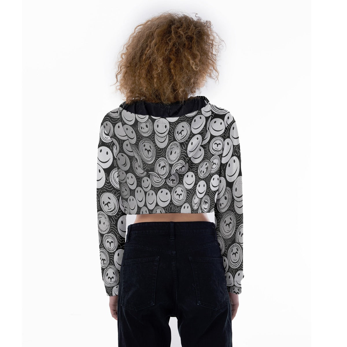 All-Over Print Women's Crop Top Hoodie