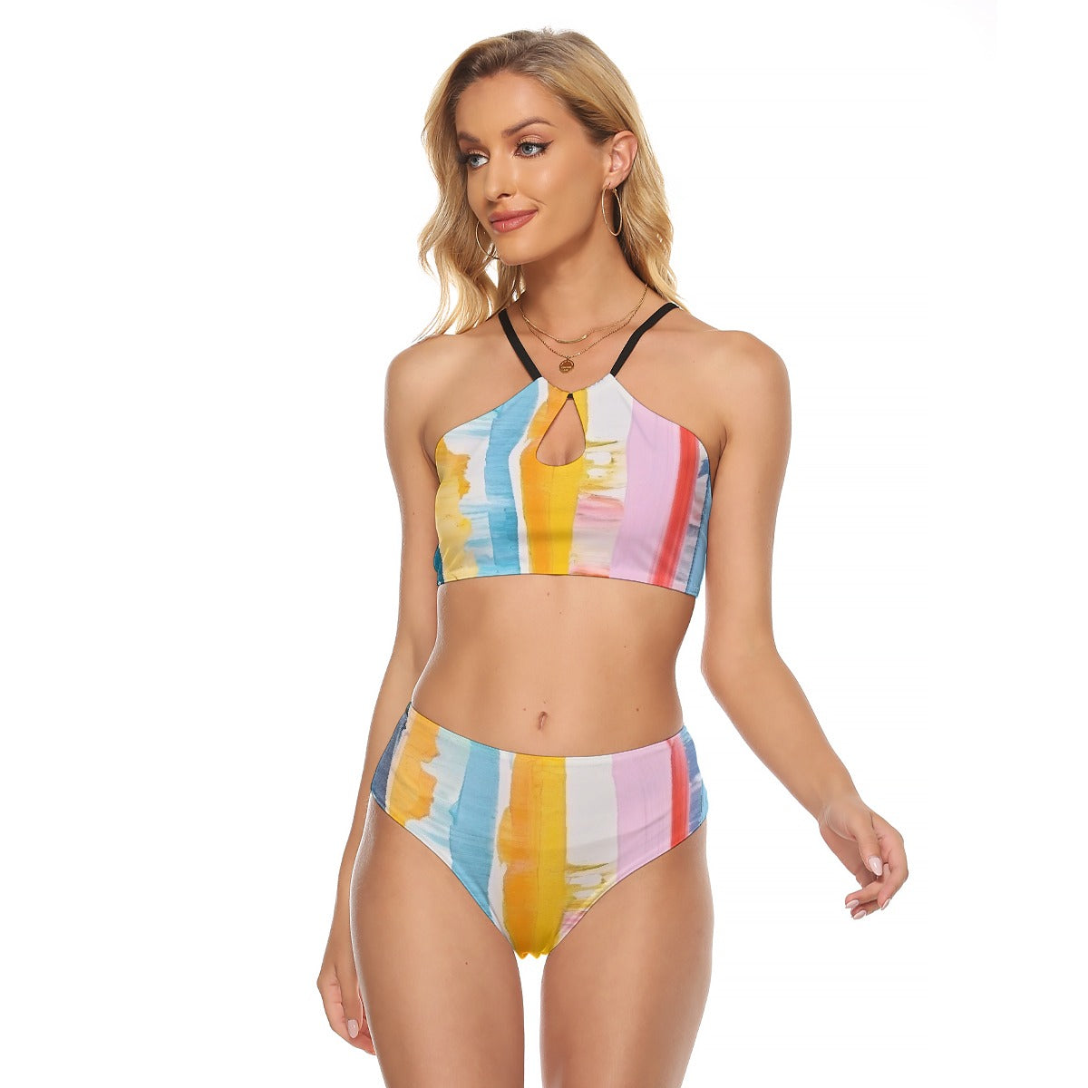 All-Over Print Women's Cami Keyhole One-piece Swimsuit