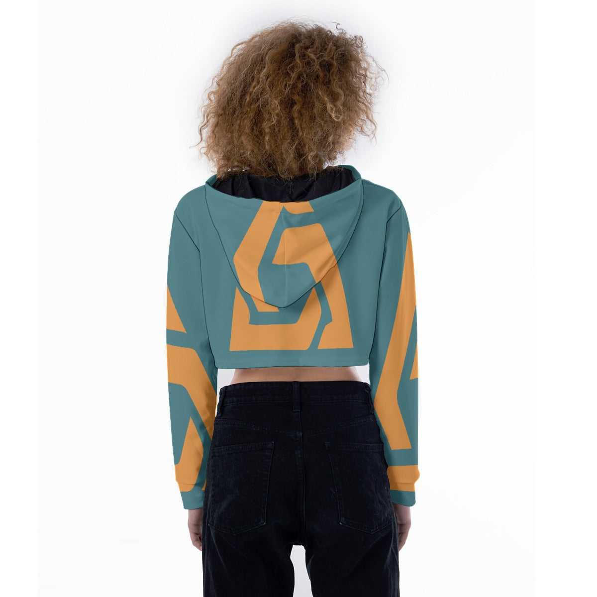 All-Over Print Women's Crop Top Hoodie