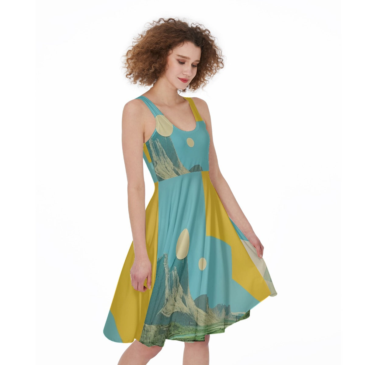 All-Over Print Women's Sleeveless Dress