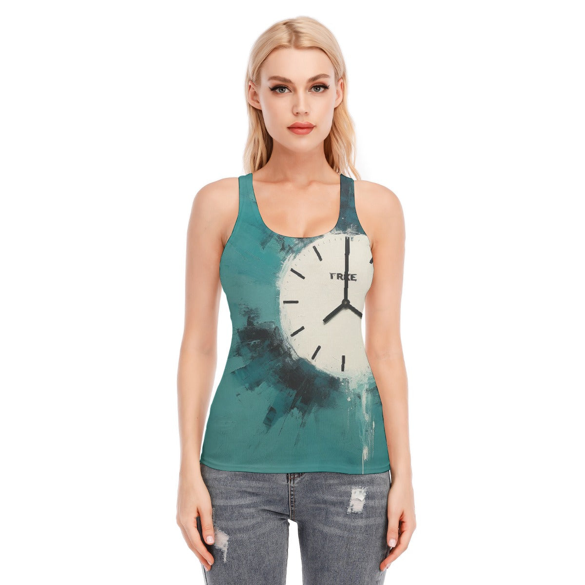 All-Over Print Women's Racer Vest | 190GSM Cotton