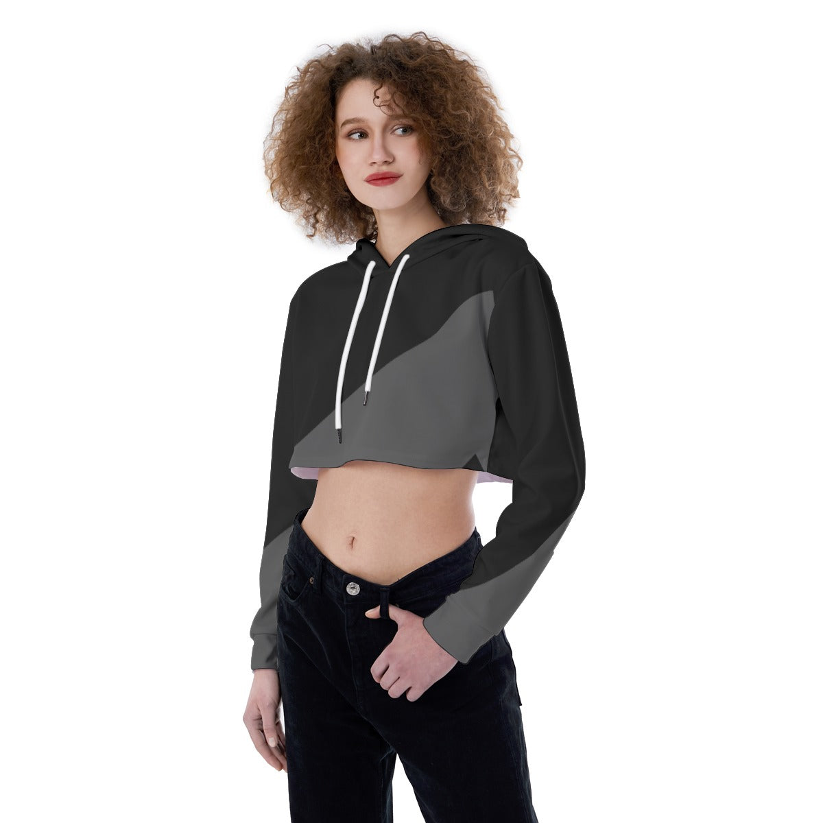 All-Over Print Women's Crop Top Hoodie