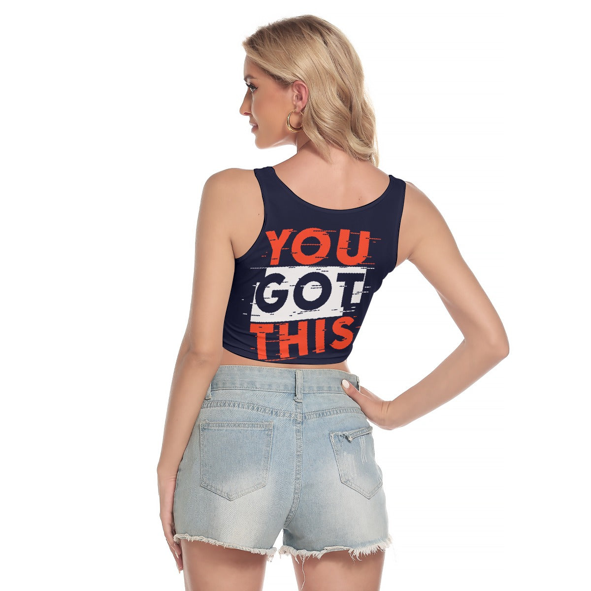 All-Over Print Women's Sport Crop Tank Top