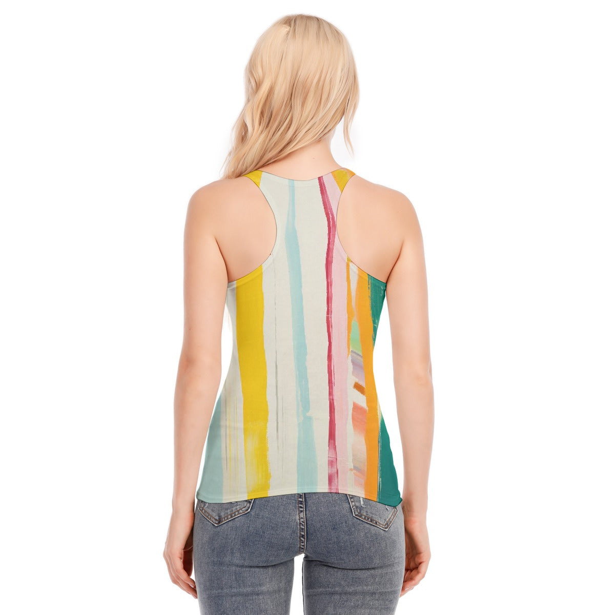 All-Over Print Women's Racer Vest | 190GSM Cotton