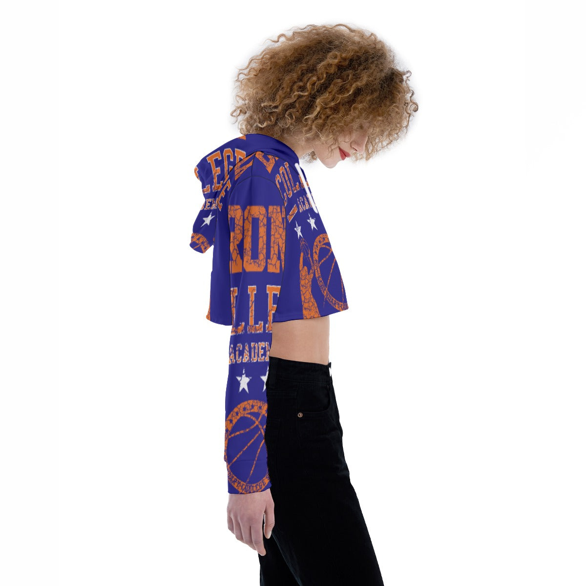 All-Over Print Women's Crop Top Hoodie
