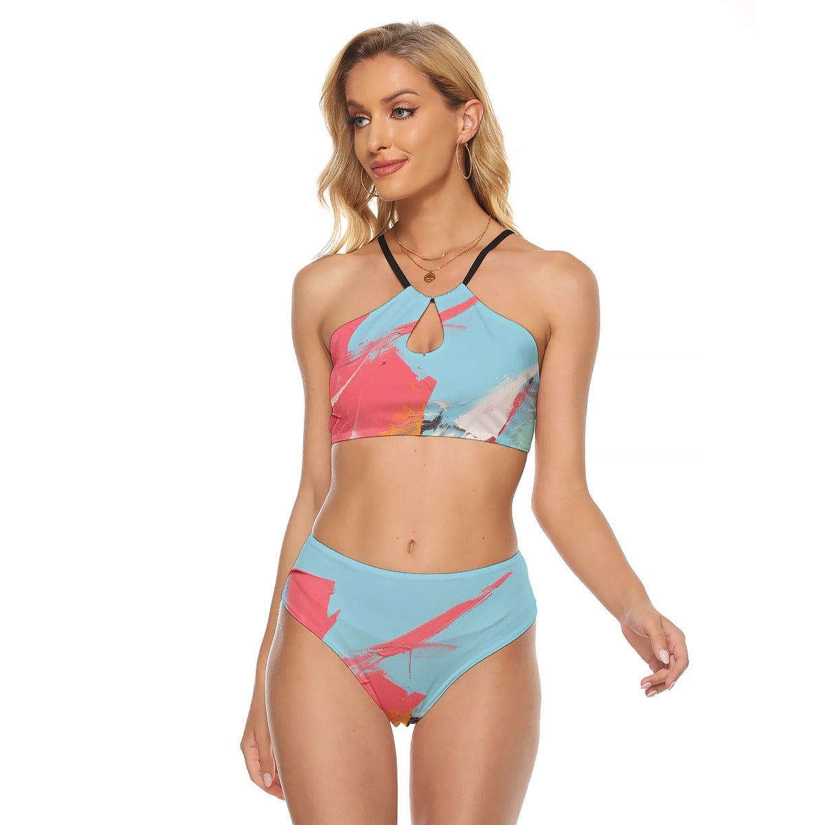 All-Over Print Women's Cami Keyhole One-piece Swimsuit