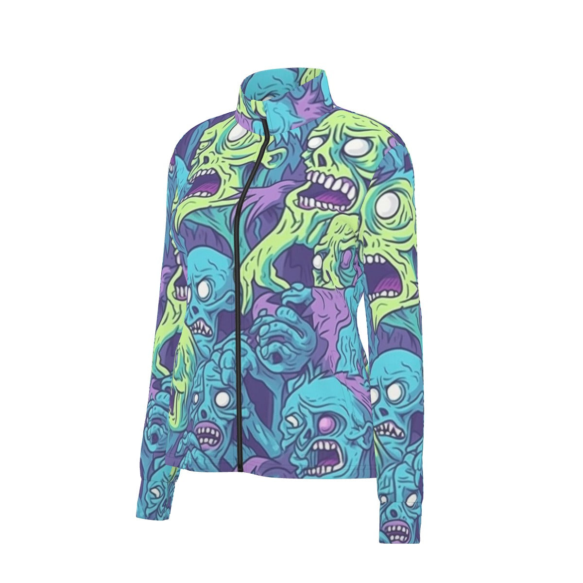 All-Over Print Women's Long Sleeve Thumbhole Jacket