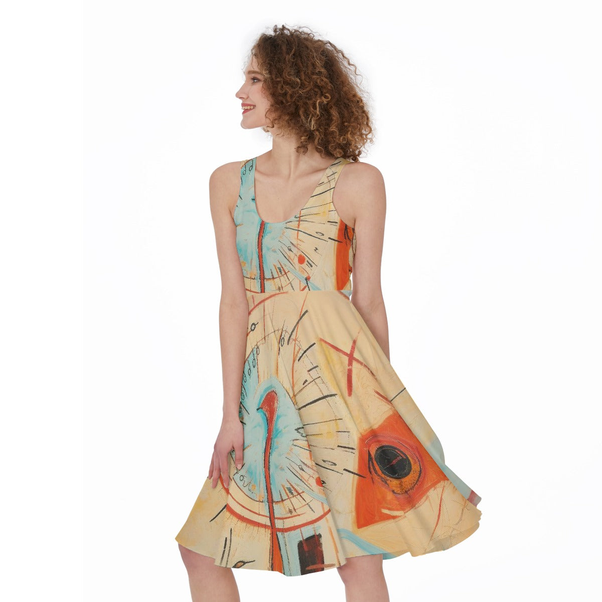 All-Over Print Women's Sleeveless Dress