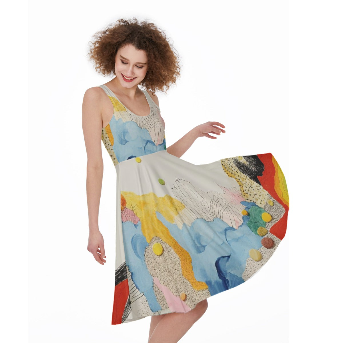 All-Over Print Women's Sleeveless Dress