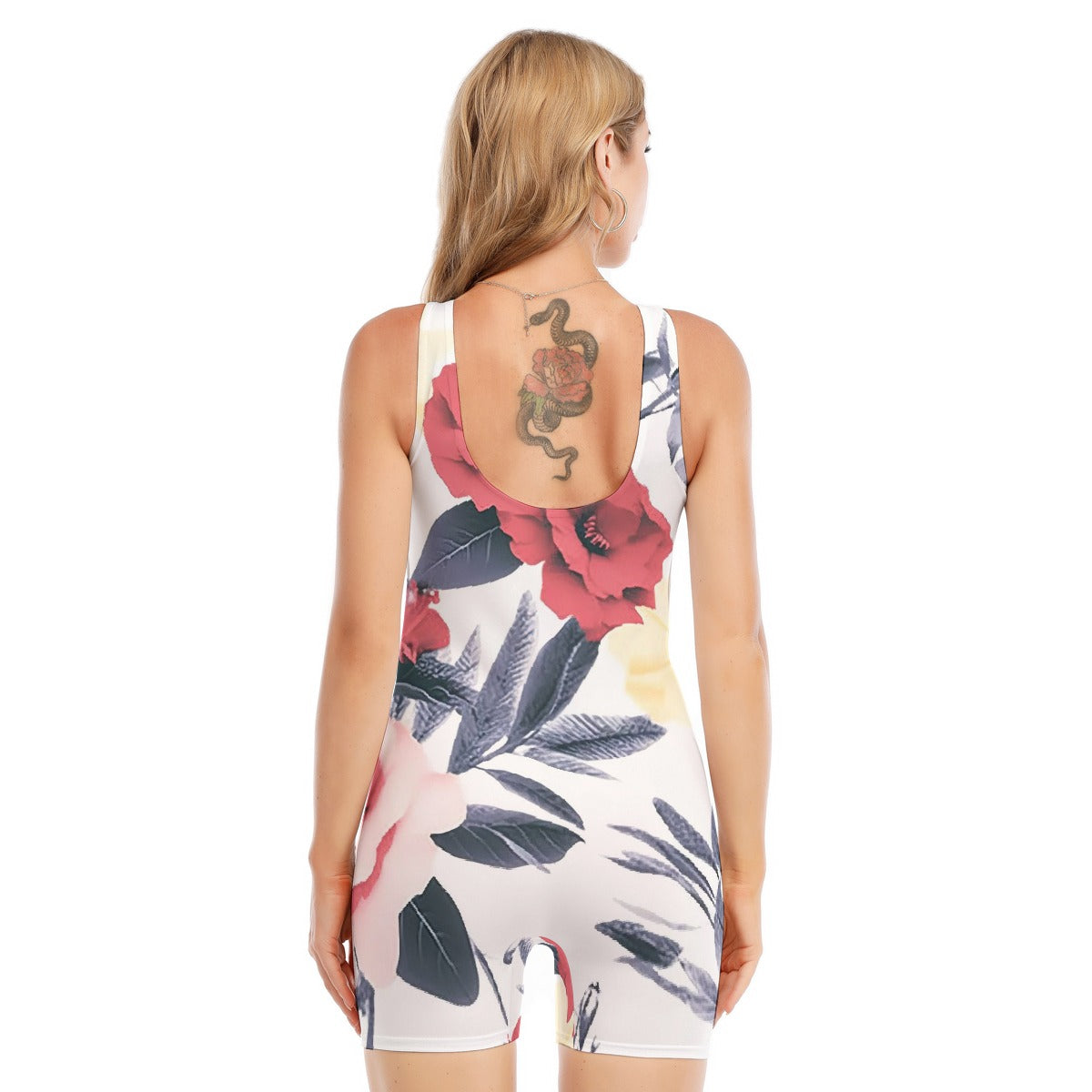 All-Over Print Women's Sleeveless One-piece Swimsuit