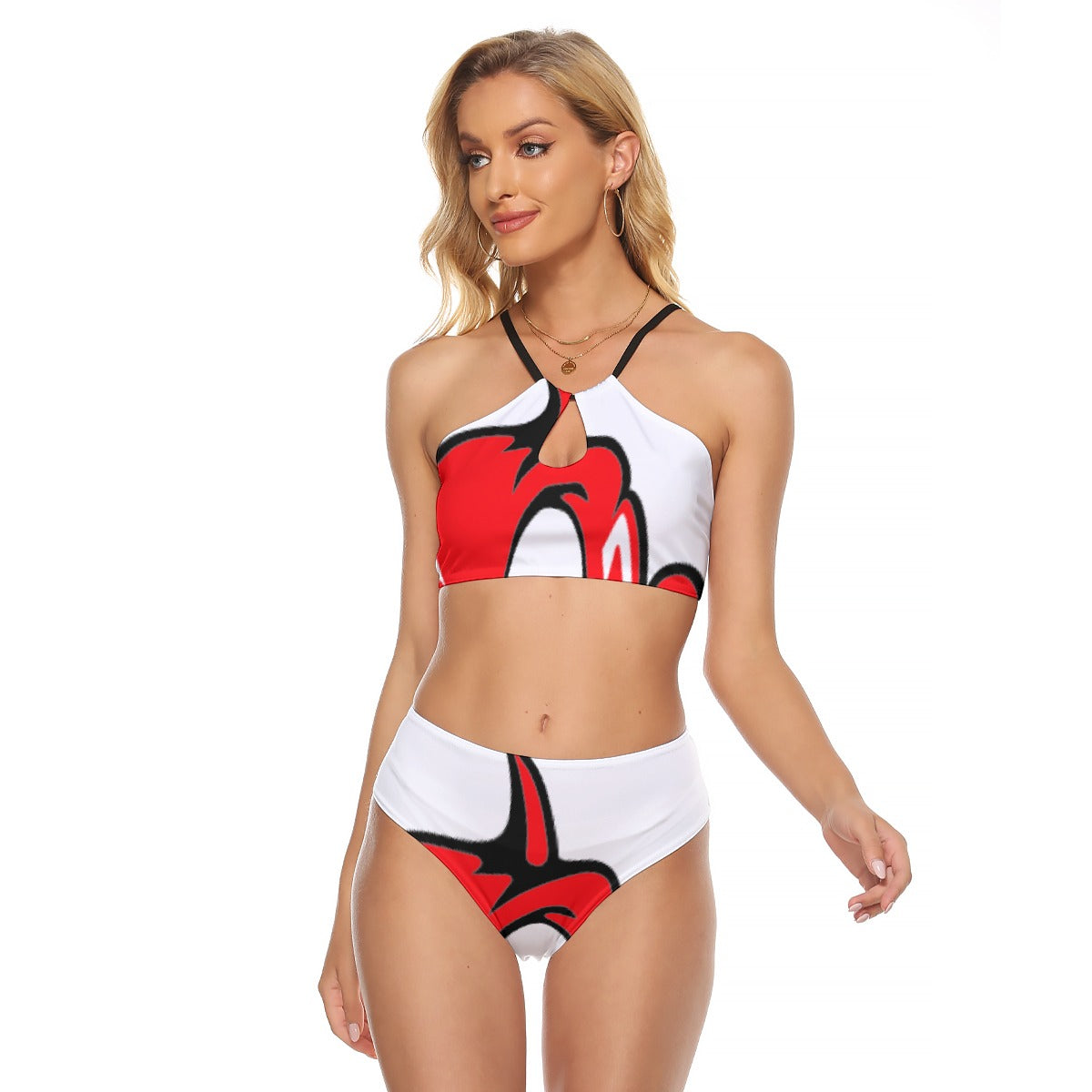 All-Over Print Women's Cami Keyhole One-piece Swimsuit