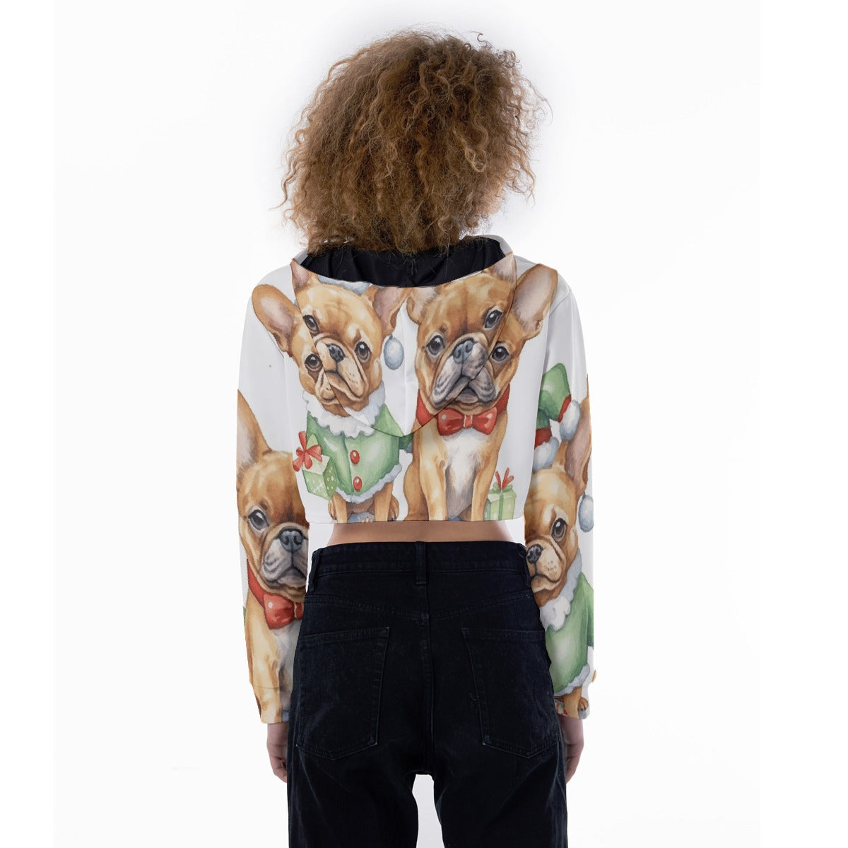 All-Over Print Women's Crop Top Hoodie