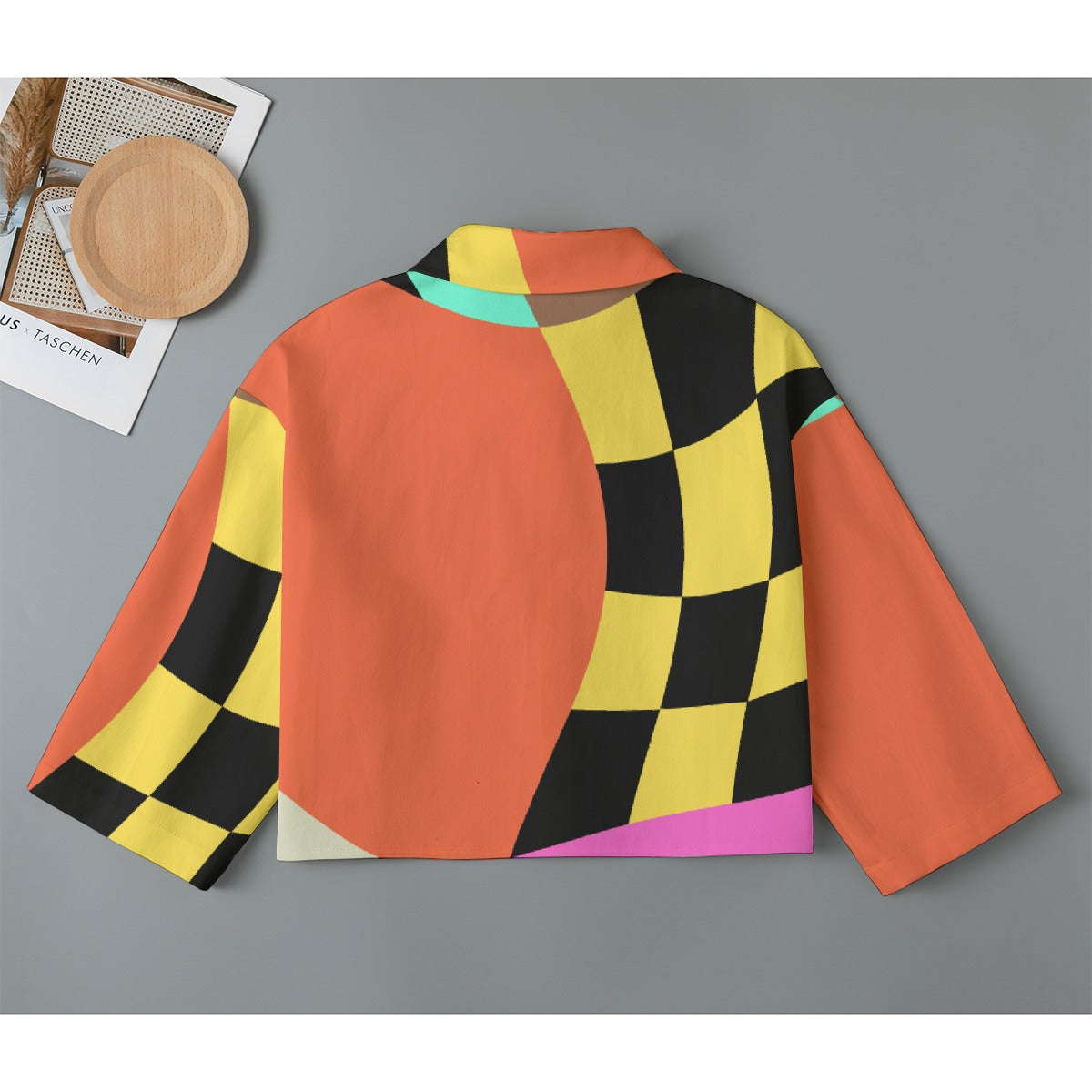 All-Over Print Women's Cropped Jacket | 245GSM Cotton