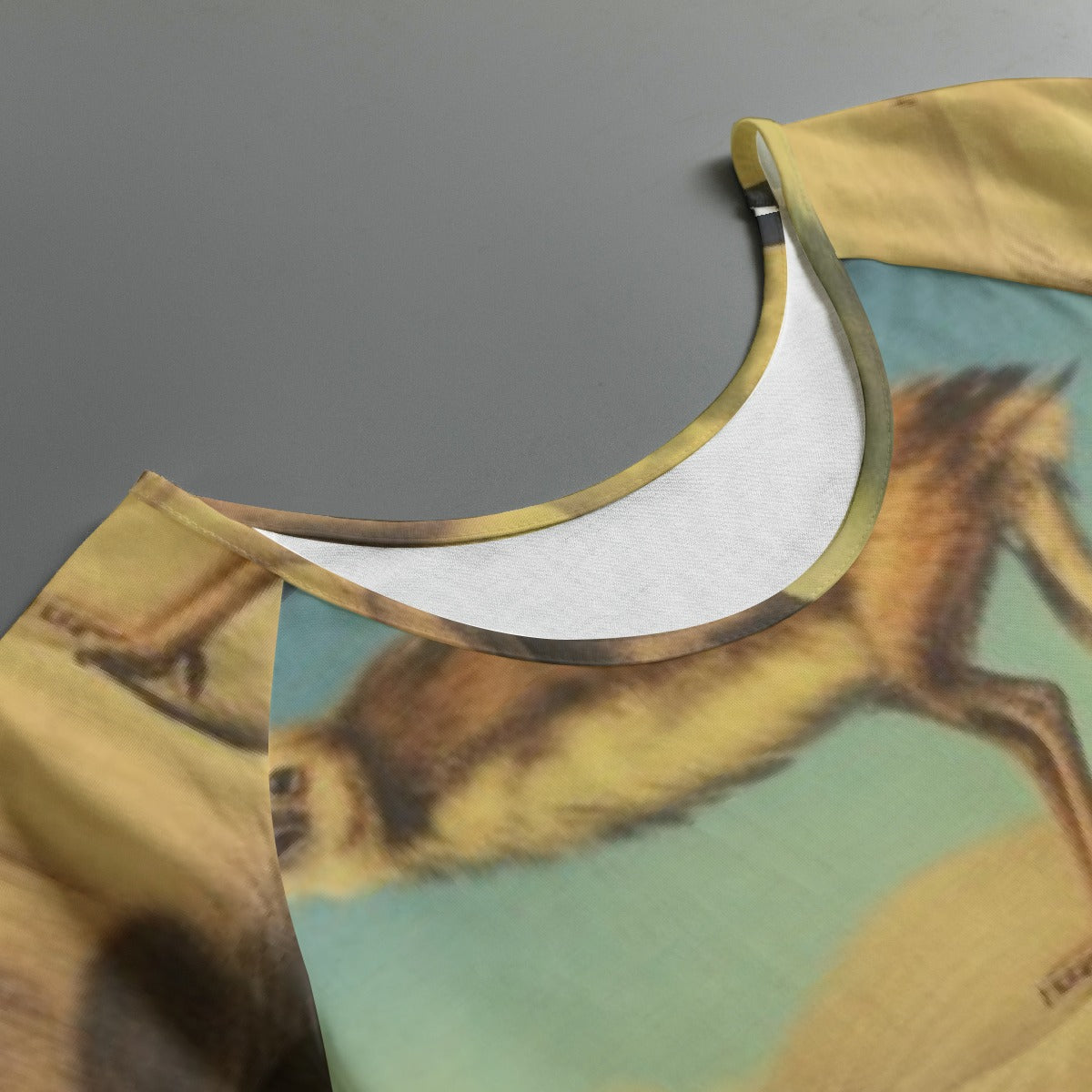 All-Over Print Women's Round Neck T-shirt With Raglan Sleeve