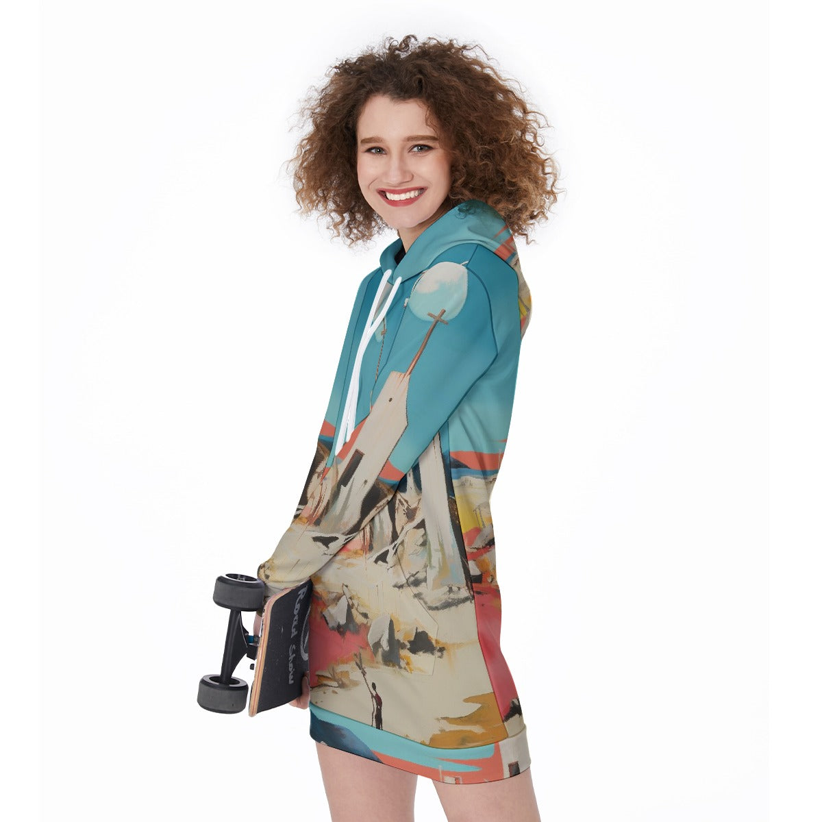 All-Over Print Women's Long Hoodie