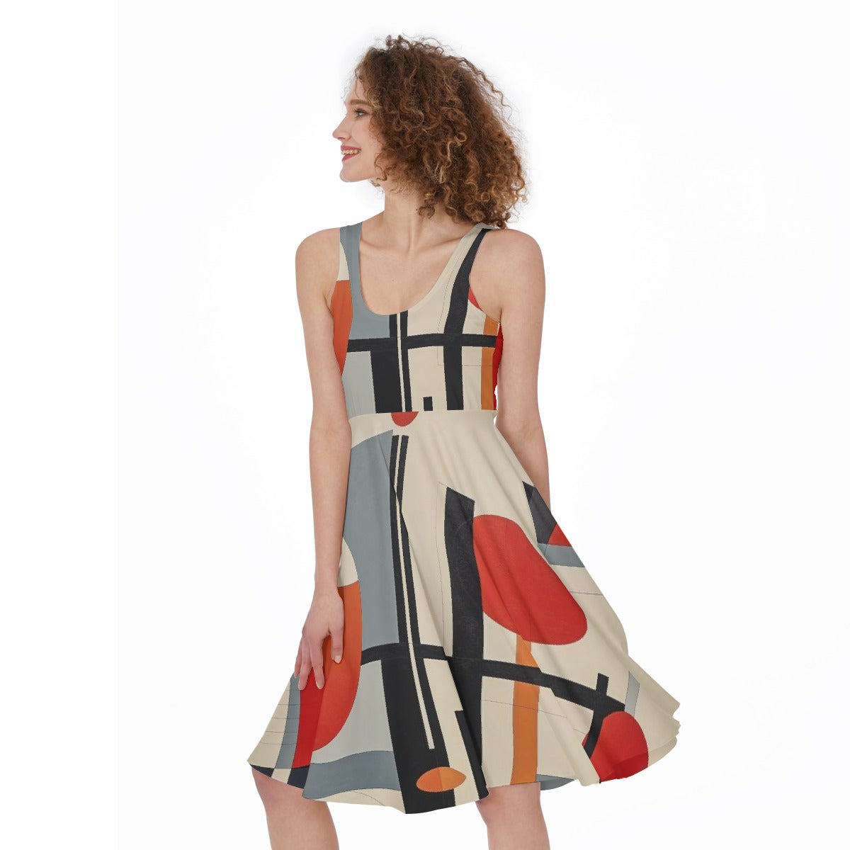 All-Over Print Women's Sleeveless Dress