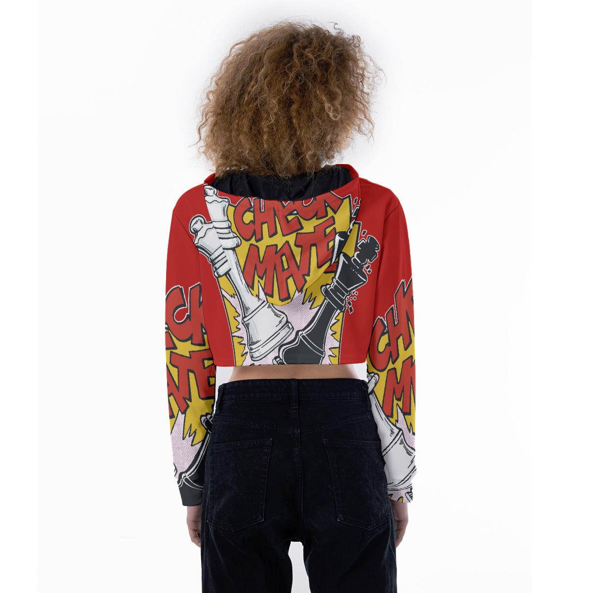 All-Over Print Women's Crop Top Hoodie