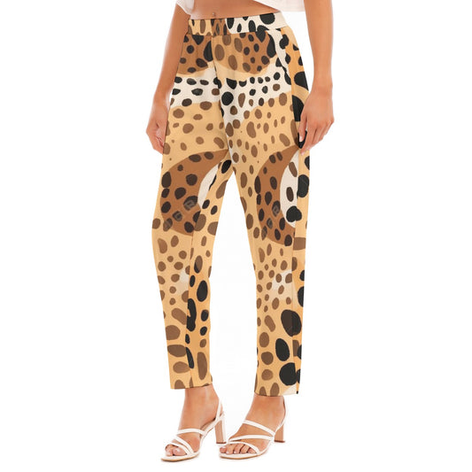 All-Over Print Women's Loose Straight-leg Pants