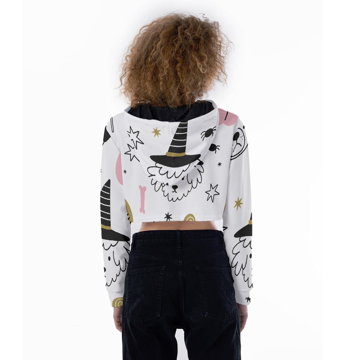 All-Over Print Women's Crop Top Hoodie